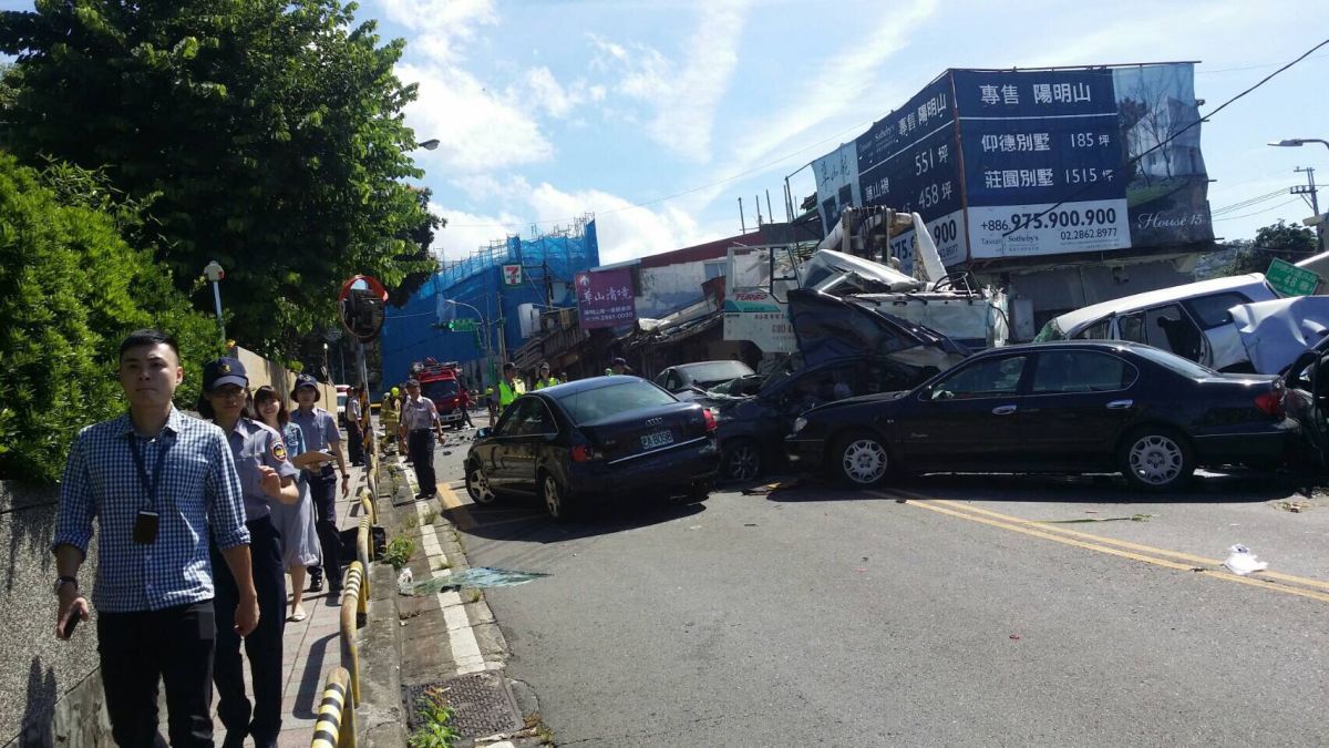 ▲陽明山仰德大道車禍釀4死9傷，車禍三大主因今（26）日曝光。（資料圖／士林分局文林派出所提供）