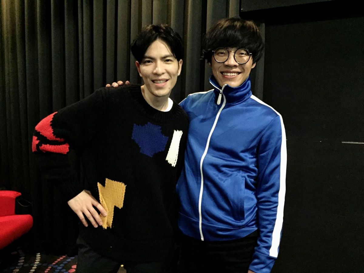 ▲蕭敬騰（左）和盧廣仲好交情。（圖／氧氣電影，2018.02.21）