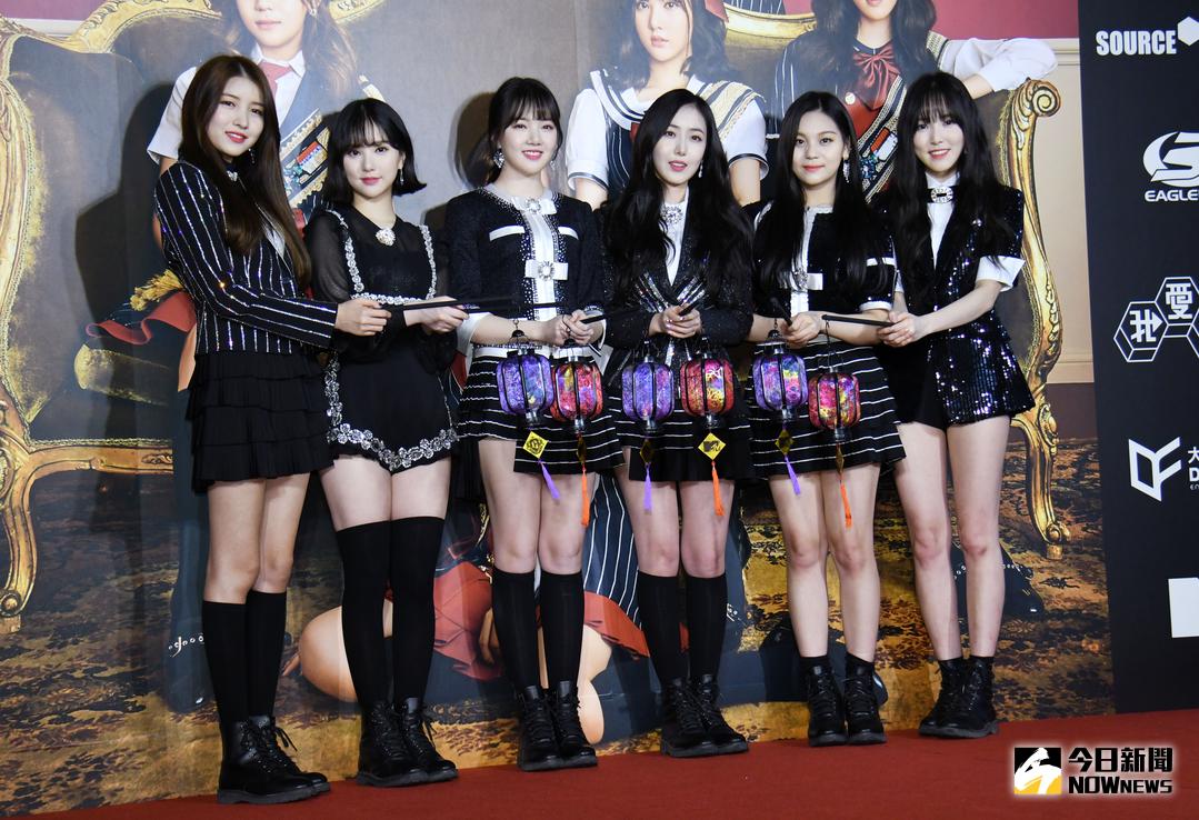 ▲南韓女團 GFRIEND 今抵台參加節目錄影，並將於明天舉辦演唱會。（圖／記者林調遜攝，2018.2.27）