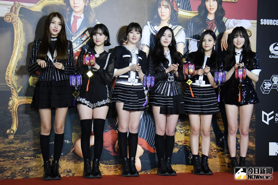 ▲南韓女團 GFRIEND 今抵台參加節目錄影，並將於明天舉辦演唱會。（圖／記者林調遜攝，2018.2.27）