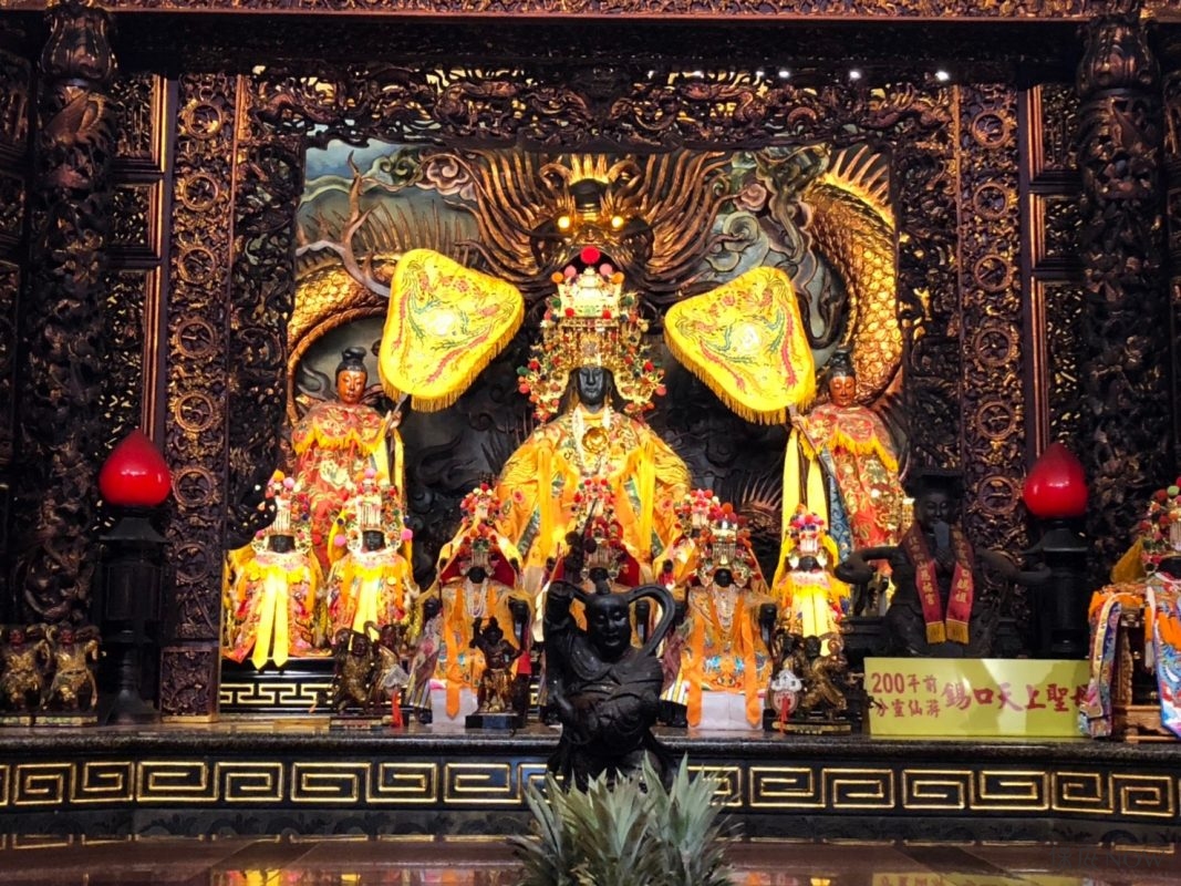 松山慈祐宮天上聖母。（圖／記者連宜方攝）