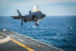 ▲F-35B戰機在兩棲突擊艦上起降。(圖/美國海軍) ▲2017年美台國防工業會議曾討論F-35B戰機軍售事宜,但是美方遲未回應。(圖/美國海軍)