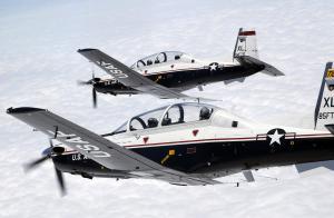 ▲美國空軍T-6A德州佬教練機。（圖／美國空軍）
