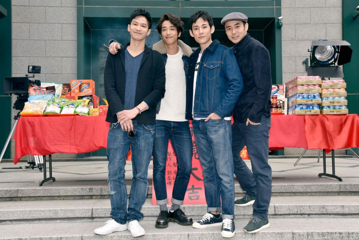 ▲鄒承恩（左起）、劉以豪、徐鈞浩、劉子千出席《種菜女神》開鏡儀式。（圖／歐銻銻娛樂提供，2018.03.01）