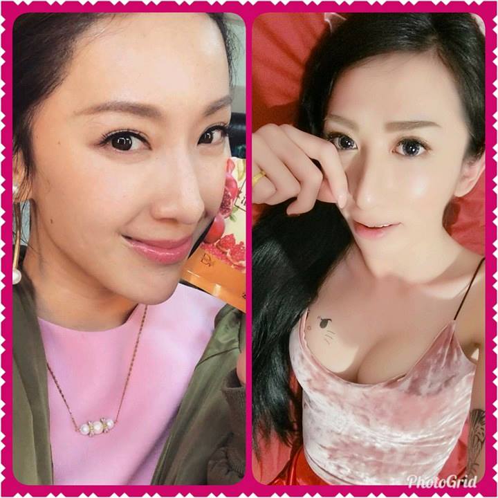 ▲知名網紅罔腰 PO 照曬自己與隋棠美照，詢問網友是否相像？網友瘋喊「像雙胞胎」。（圖／取自罔腰臉書）