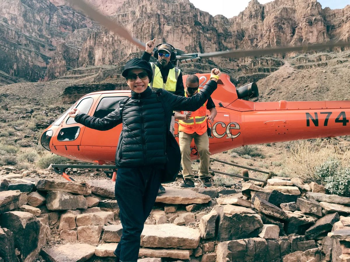 ▲萬芳赴美大峽谷遊玩，轉換心情。（圖／原點概念提供 , 2018.03.06）