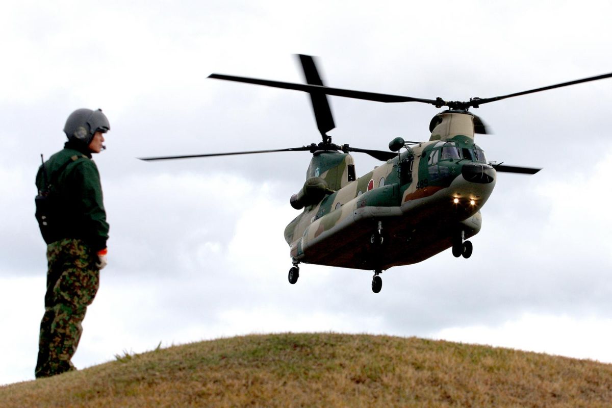 ▲日本航空自衛隊CH-47J直升機。 （圖／航空自衛隊 ）