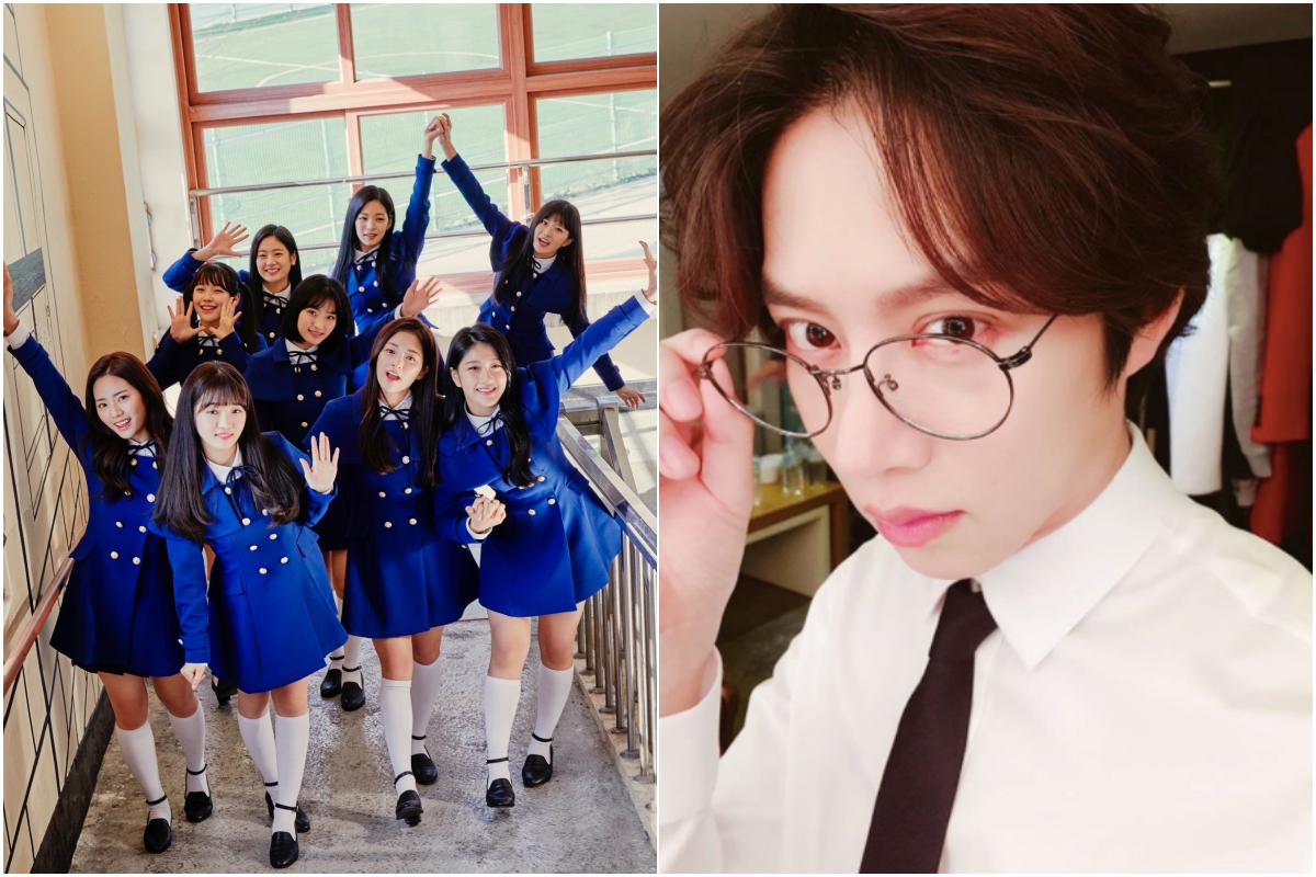 ▲fromis_9（左）讚希澈是很好的前輩。（圖／環球、希澈IG）