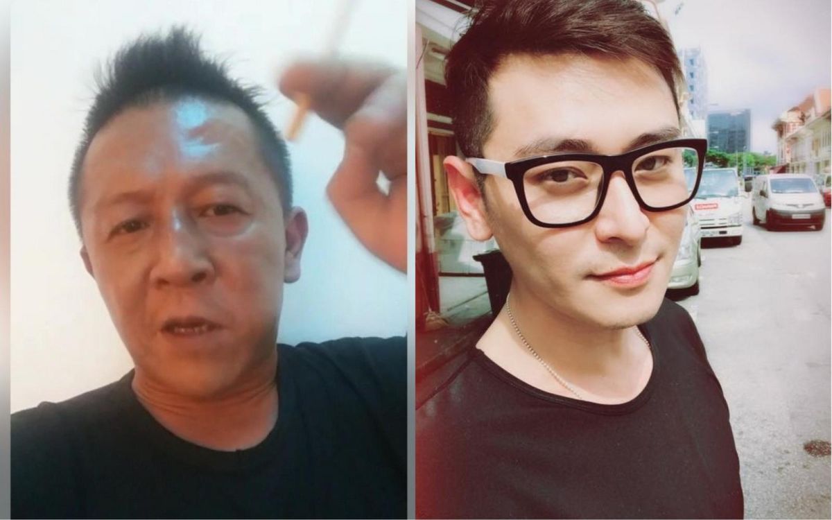 ▲陳光前（左）不斷爆料陳冠霖（右）上酒店不付錢。（圖／翻攝 陳光前、陳冠霖臉書, 2018.03.12）