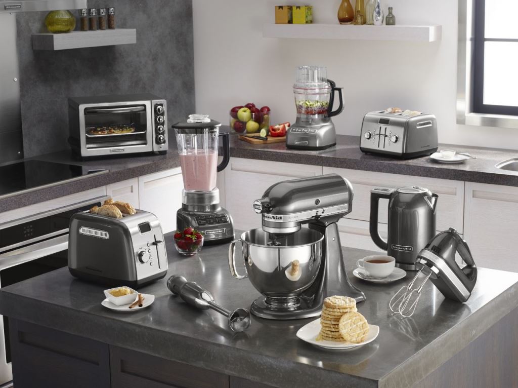 ▲特力集團代理美國精品廚電品牌KitchenAid參與2018台北國際烘焙暨設備展。（圖／特力提供）