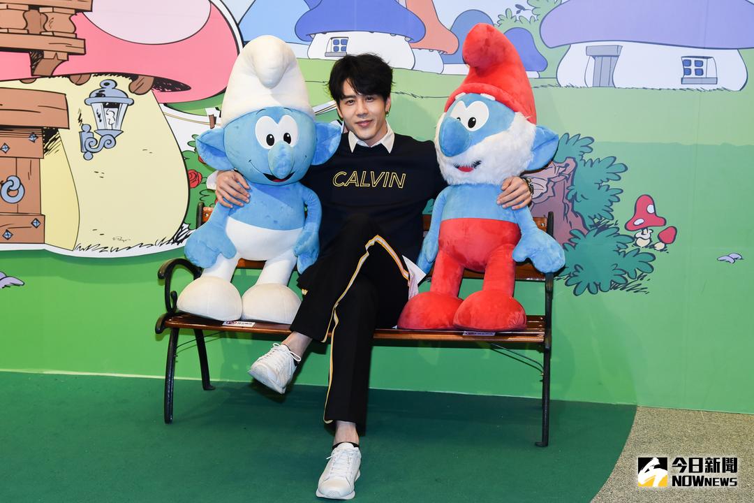 ▲ 胡宇威參觀藍色小精靈特展。（圖／記者陳明安攝，2018.03.16）