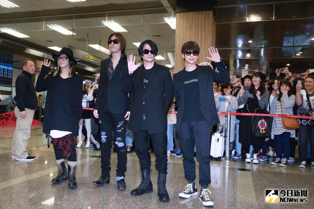 ▲日本搖滾天團GLAY抵台。（圖／記者葉政勳攝 , 2018.03.16）