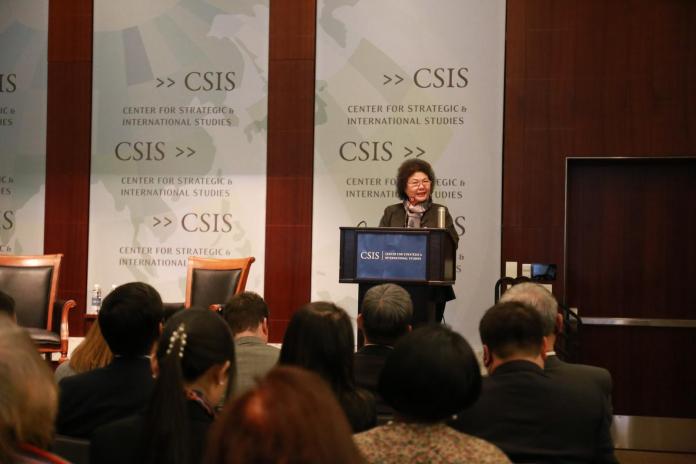 陳菊華府CSIS發表演說　向國際分享台灣民主奮鬥歷程
