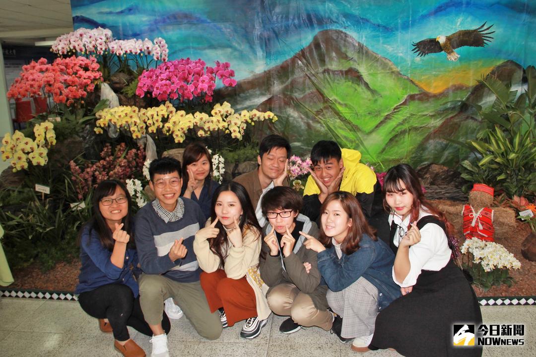 ▲屏科大農園系及時尚系跨域合作榮獲「2018年臺灣國際蘭展景觀布置」第一名。（圖／記者陳宗傑攝,2018.03.22）