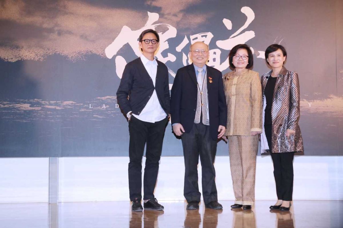 ▲曹瑞原（左起）、陳耀昌、陳郁秀、鄭麗君出席《傀儡花》記者會。（圖／公視提供，2018.03.23）