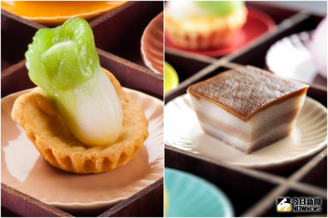 ▲春假連續假期倒數計時，各大飯店紛紛推出親子活動吸客。故宮晶華推出親子DIY課程，可以親手捏出小巧可愛的翠玉白菜，還能品嘗肉形石甜點。（圖／故宮晶華提供）