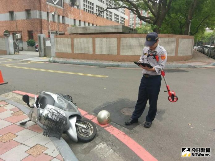 ▲發生車禍莫急莫慌，新竹縣警察局開發的繪圖APP，可以迅速繪製事故現場圖。（圖／新竹縣警局提供 , 2018.03.29）