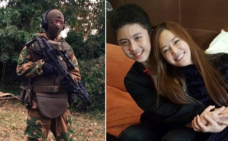 ▲原來孫安佐（左圖\\&右圖左）從小就有玩BB彈的習慣。（圖／翻射孫安佐\\&狄鶯臉書，2018.03.29）