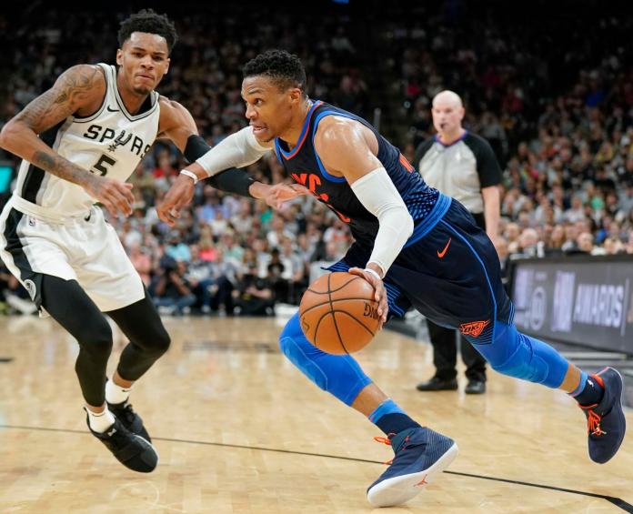 NBA／威少關鍵時刻5投不中　馬刺重回西區第4
