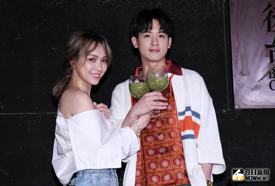 ▲林采欣（左）演唱會彩排，小樂現身力挺。（圖／記者林調遜攝，2018.3.31）