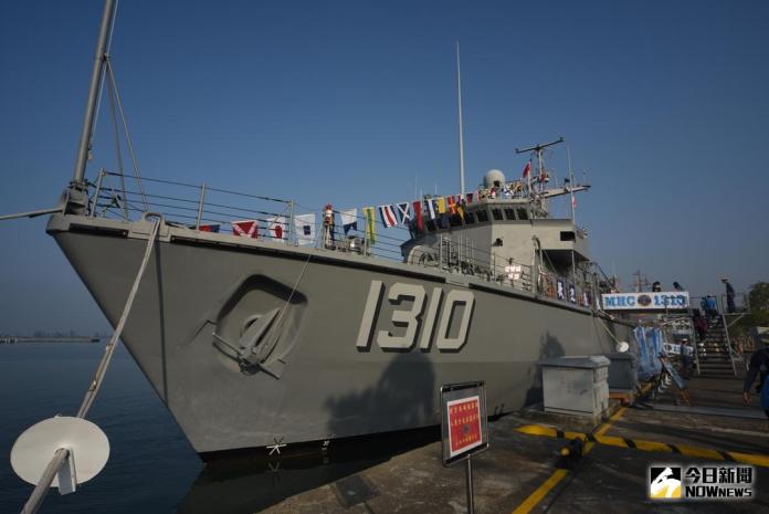 ▲海軍最新的永靖級獵雷艦，是美國和義大利合造的鶚級獵雷艦，海軍推動的獵雷艦國艦國造，就是以這種獵雷艦為藍本。（圖／軍情與航空提供）