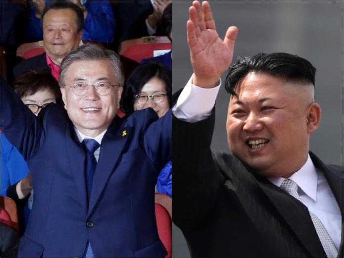 ▲南北韓敲定文在寅、金正恩 4 月底舉行領袖高峰會，傳出可能宣布結束戰爭狀態。（圖／達志影像／美聯社）