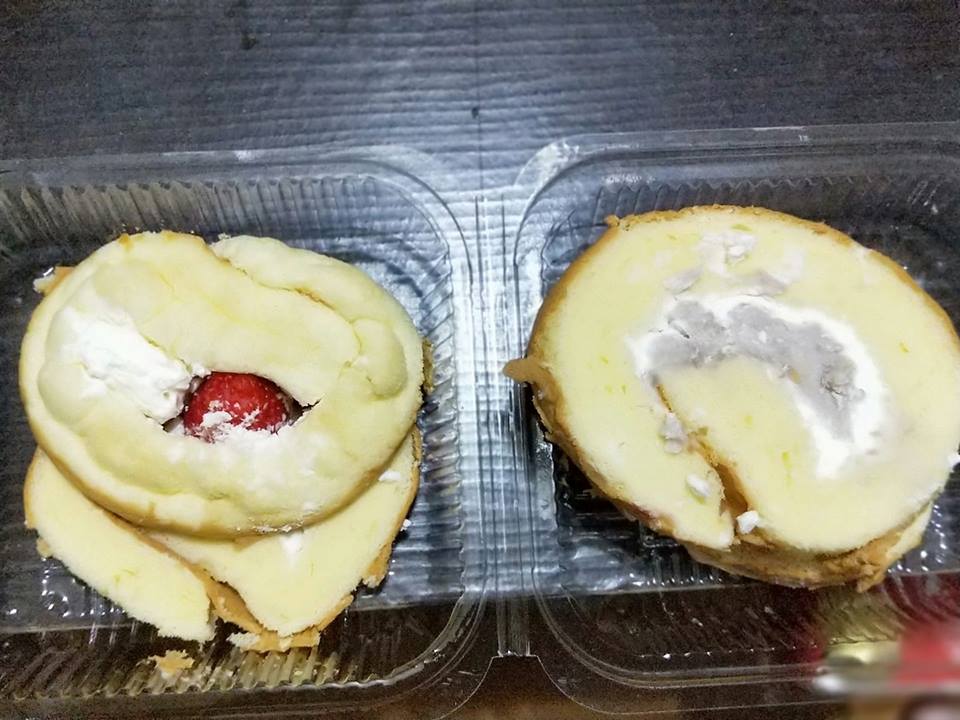 ▲一名母親透露，女兒生病沒胃口，只想吃某家蛋糕店的蛋糕，但她趕到店家時蛋糕已完售，店家得知後，將蛋糕邊打包給女童，讓這名母親感動不已。（圖／翻攝自臉書《爆怨公社》）