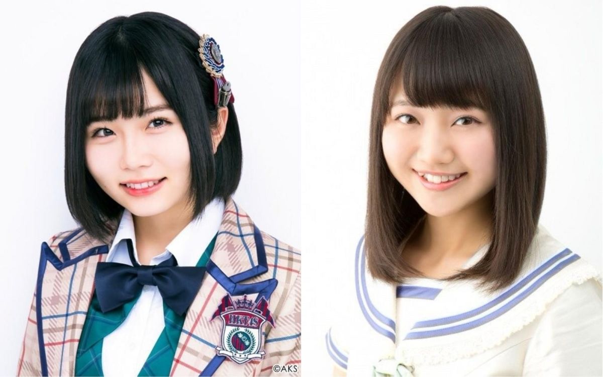 ▲日本女團成員（左）秋吉優花（右）稲垣香織，在表演時不慎發生意外骨折。（圖／翻攝 推特, 2018.04.02）