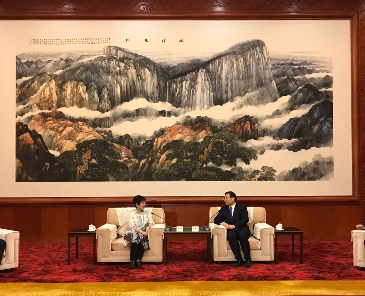 ▲中國國民黨前主席洪秀柱訪問大陸陝西。（圖／洪秀柱辦公室提供 , 2018.4.2\\)