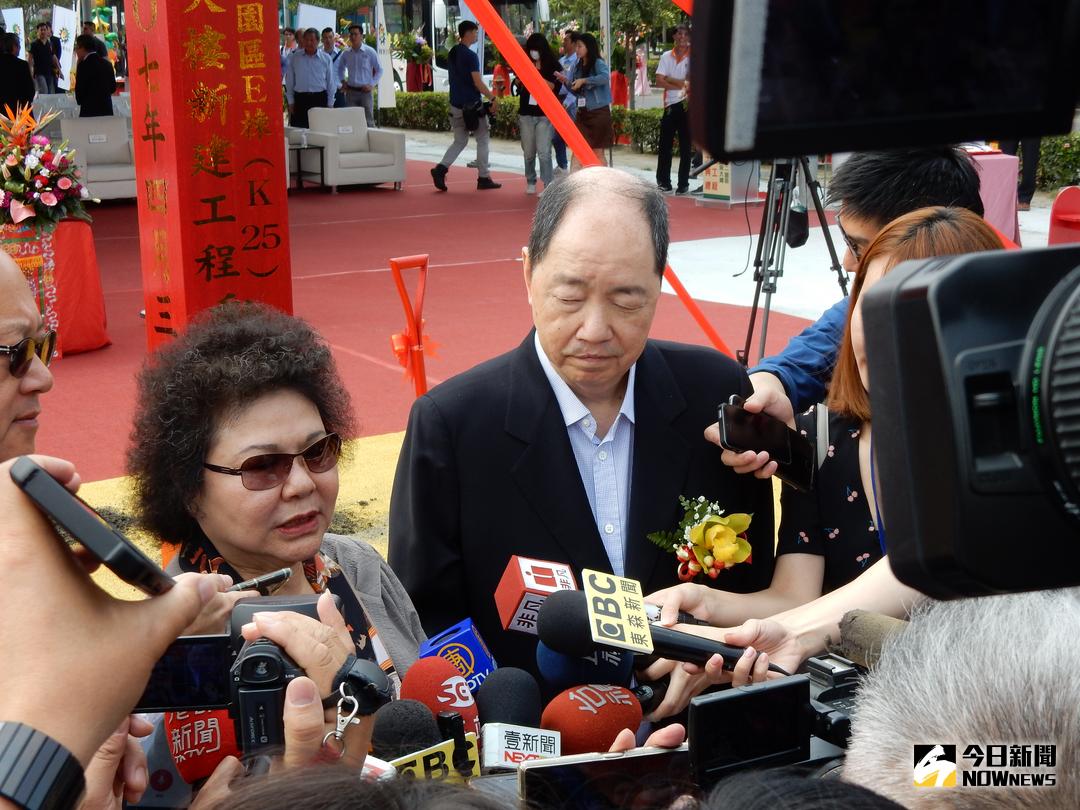 ▲封測大廠日月光4月3日在楠梓加工區第二園區舉行K25廠動土典禮，高雄市長陳菊也到場觀禮。（圖／記者許家禎攝 , 2018.4.3）