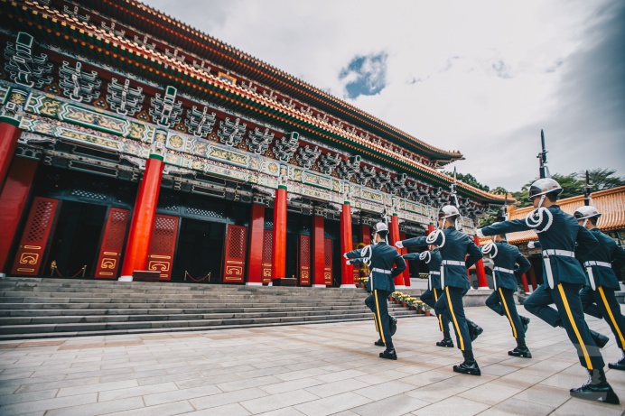 ▲ 國民革命忠烈祠，位於臺北市北端，後依圓山，地曠幽靜，每年3月29日及9月3日辦理春、秋國殤大典，由總統親臨主祭。（軍聞社記者陳軍均攝）