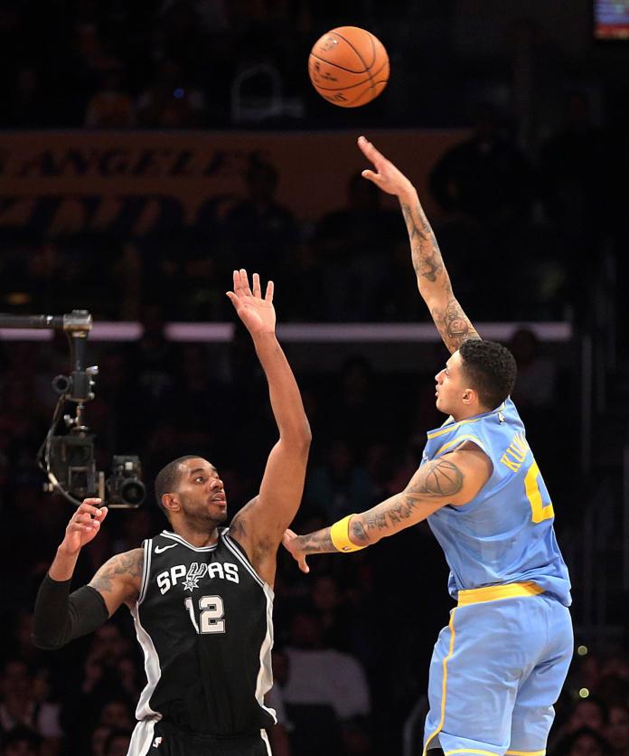 ▲Kyle Kuzma\\(右\\)（圖／美聯社／達志影像）