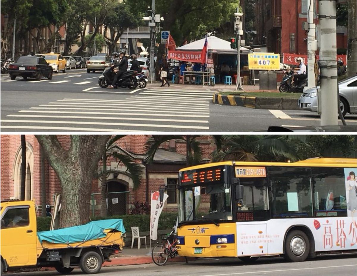 ▲對比「八百壯士」每天搭棚，公投盟總召蔡丁貴以18%為文感嘆。（圖／截取自蔡丁貴臉書分享YuYu Liao的貼文）