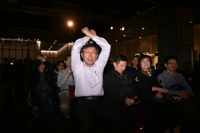 ▲台北市長柯文哲7日表示，要參加2018選戰的人有膽大家都全部公開帳戶。（圖／北市府提供，2018.4.7）