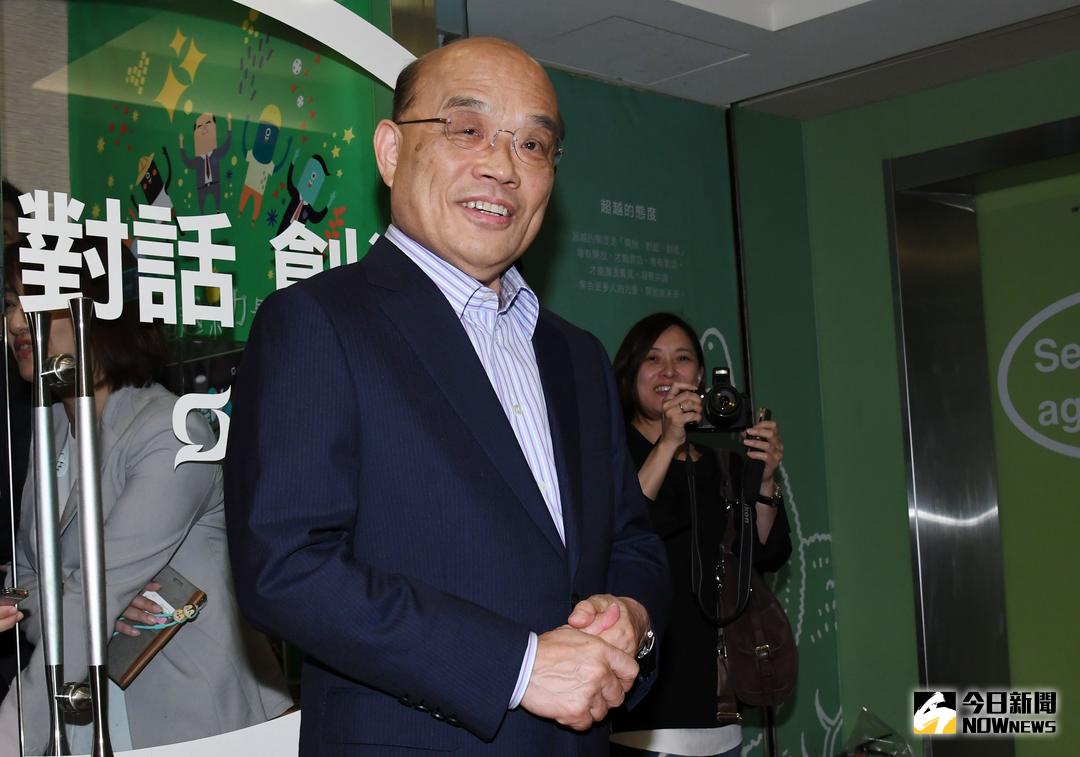 ▲對於是否參選新北市長，前行政院長蘇貞昌表示會慎重考慮。（圖／記者林調遜攝，2018.4.9）