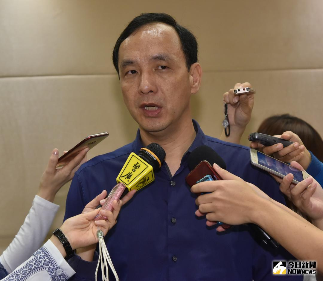 ▲新北市長朱立倫說，對於台電的說法，讓我們感到非常的遺憾。（圖／記者陳志仁攝，2018.04.10）