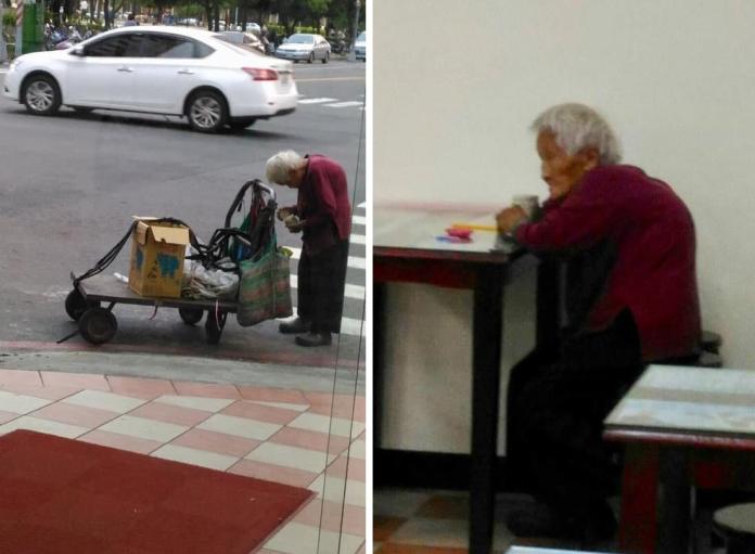 ▲高齡 96 歲的阿嬤，靠著資源回收養活自己，一撿就是 20 年。（圖／翻攝自我想有個家粉絲專頁 , 2018.4.11）