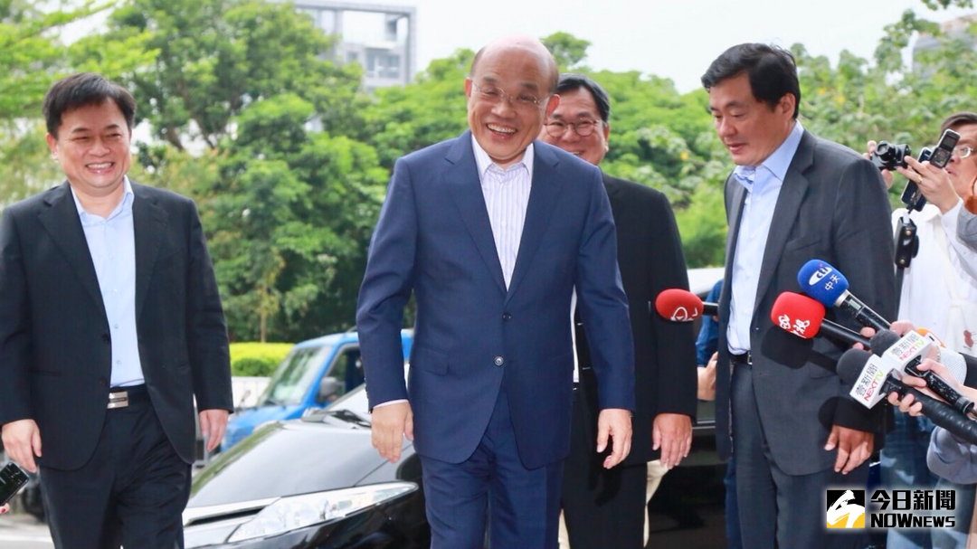 ▲前行政院長蘇貞昌12日接受民進黨徵召參選新北市長，他為自己違背「不選第三次」的承諾深深致歉。（資料照／記者葉政勳攝 ）