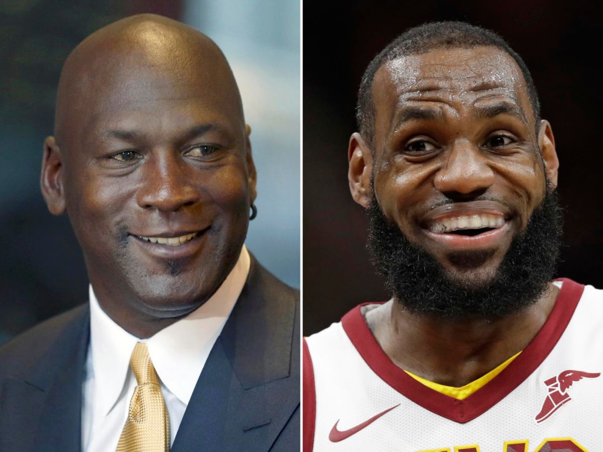 ▲Michael Jordan\\(左\\)和LeBron James\\(右\\)。（圖／美聯社／達志影像）