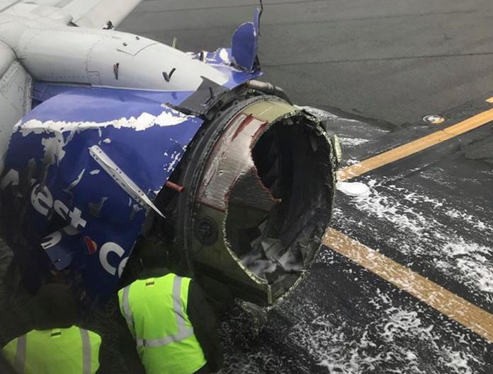 西南航空客機引擎爆炸　窗戶破洞乘客「部分身體被吸出」
