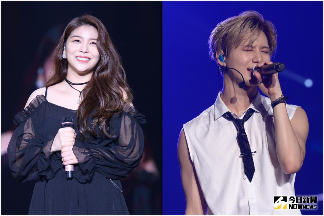 ▲Ailee（左）與泰民載歌載舞嗨翻粉絲。（圖／亞士傳媒 , 2018.4.22）