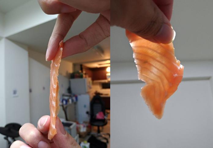 ▲好市多販賣的「鮭魚握壽司」遭網友質疑嚴重縮水。（圖／翻攝自臉書「 COSTCO 好市多 消費經驗分享區」）