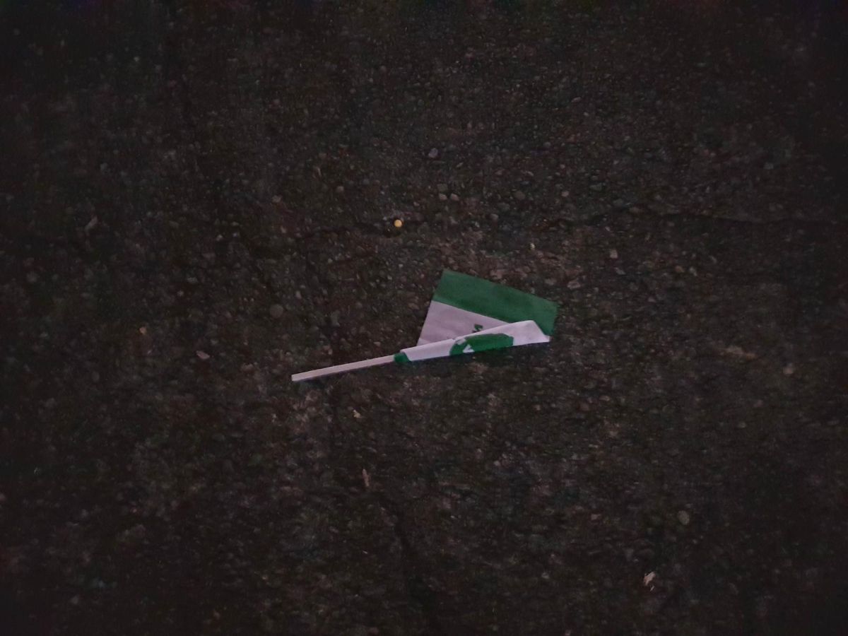 ▲網友 PO 文表示遊行過後遺留不少垃圾在現場。（圖／翻攝自PTT）