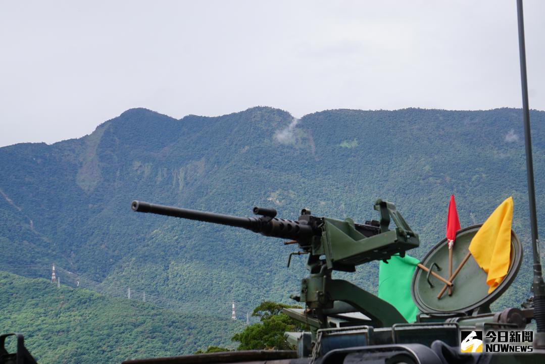 ▲陸軍CM21裝甲車上的50機槍。（圖／記者呂炯昌攝 ）