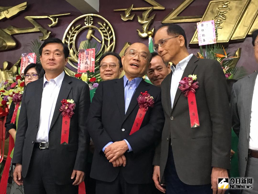 ▲民進黨新北市長參選人蘇貞昌將在立委張宏陸的陪同下，明日上午前往台北市宜蘭同鄉會的辦公室拜會前行政院長游錫堃。（圖／記者陳志仁攝，2018.04.25）