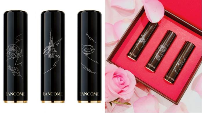 ▲蘭蔻《絕對完美唇膏 藝術家刻印禮盒》共3款設計：南法玫瑰、巴黎鐵塔、法式熱吻（圖：品牌提供）