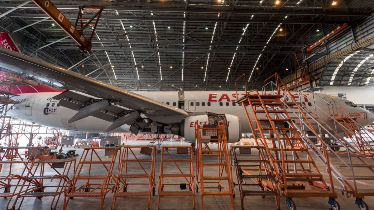 ▲蔡英文總統27日參訪亞洲航空公司，要求「國機國造」使命必達。（圖／總統府提供 , 2018.04.27 ）