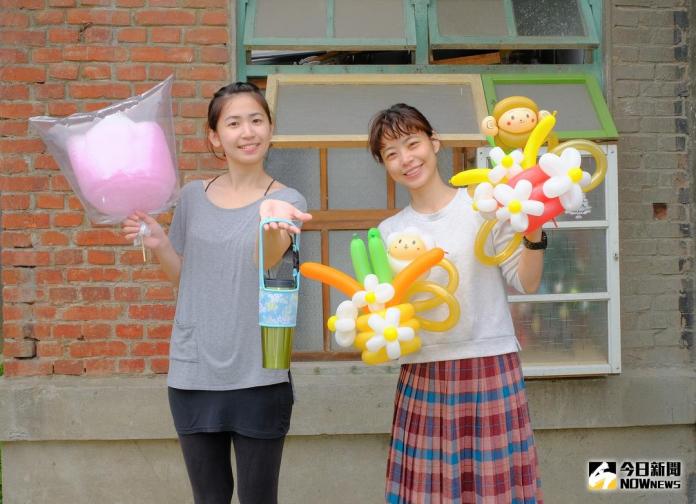 ▲新竹縣客家桐花祭推出客語闖關挑戰，順利完成關卡可以在棉花糖、造型汽球以及桐花創意餐三樣好禮中任選其一。（圖／記者常似虎攝 , 2018.04.30）