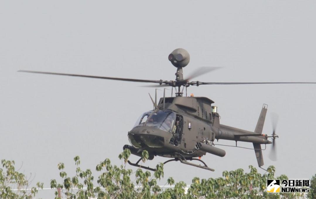 ▲陸航一架OH-58D戰搜直升機3月中旬於自動旋轉飛訓時發生重落地事故，所幸並無人員傷亡。示意圖非當事直升機。（圖／記者呂烱昌攝影）