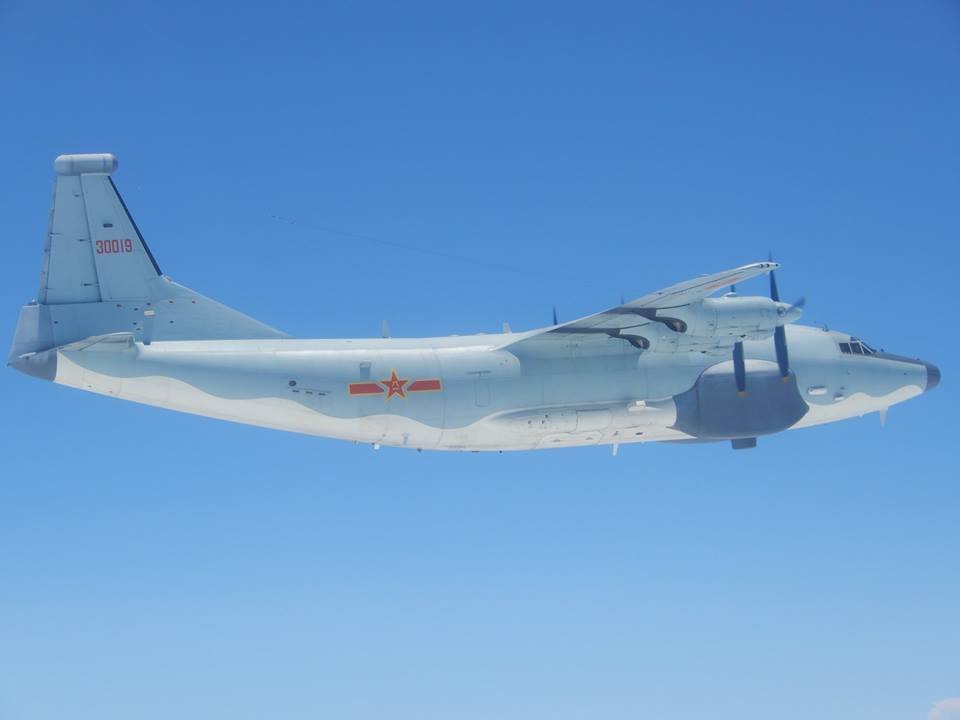 ▲解放軍運八型機。（資料圖／國防部提供 )